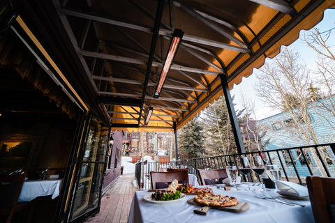 Image of Infratech SL-Series Slimline 1600 Watt 120V Outdoor Electric Heater | Infratech 30 in Electric Radiant Heater | CD3024