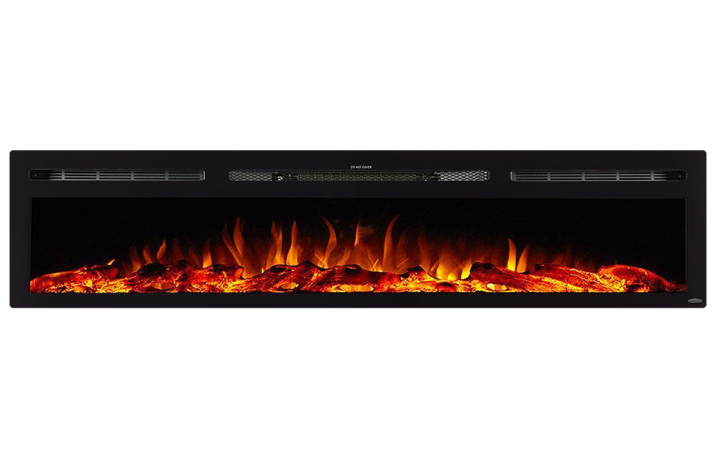 Touchstone Sideline 84 inch Built-in Electric Fireplace - Heater - 80043 - Electric Fireplaces Depot