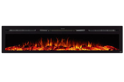 Image of Touchstone Sideline 84 inch Built-in Electric Fireplace - Heater - 80043 - Electric Fireplaces Depot