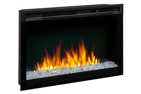 Image of Dimplex 33 Inch Multi-Fire XHD Electric Firebox Insert with Acrylic Glass - Dimplex XHD33G Plug-In Electric Fireplace