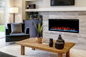 Touchstone Sideline Elite 60" Built-In Recessed Flush Mount Electric Fireplace - 80037 - Electric Fireplaces Depot