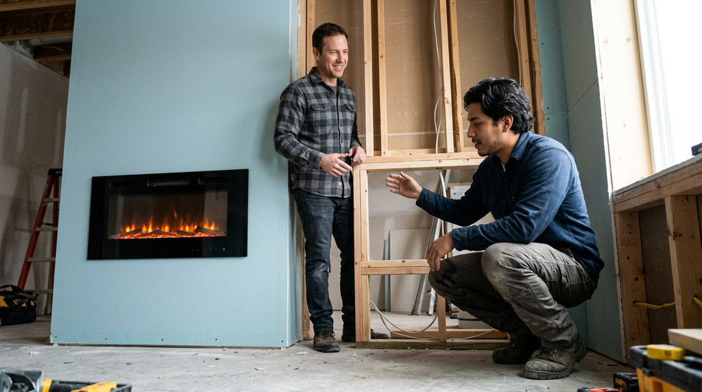 Built-In vs. Wall-Mounted Electric Fireplace: Which Fits?