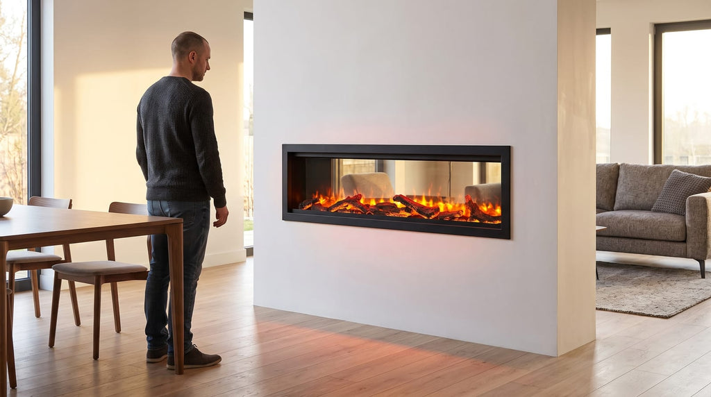 Is a See-Through Electric Fireplace Practical?