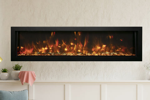 Image of Remii 65 inch Extra Deep Built-In Indoor Outdoor Electric Fireplace | Heater | 102765-DE | Electric Fireplaces Depot