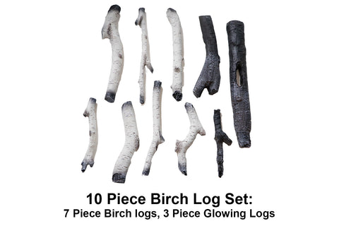 Image of Remii 65 inch Extra Deep Built-In Indoor Outdoor Electric Fireplace birch