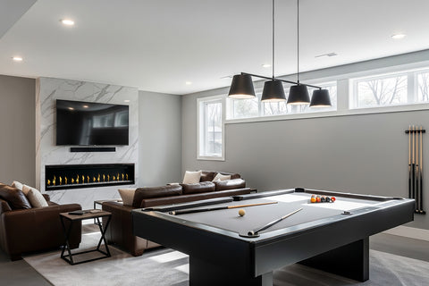 Image of SimpliFire Allusion Edge 100 Inch Smart Virtual Digital Electric Fireplace - SF-ALLE100