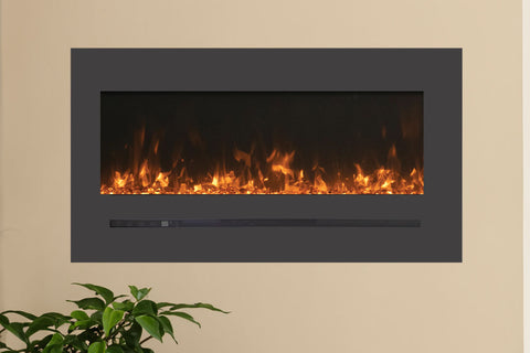 Image of Sierra Flame 40 inch Wall Mount Linear Electric Fireplace - Heater - Electric Fireplaces Depot