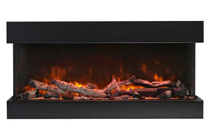Amantii Panorama Tru View 40-inch 3-Sided View Built In Indoor/Outdoor Electric Fireplace