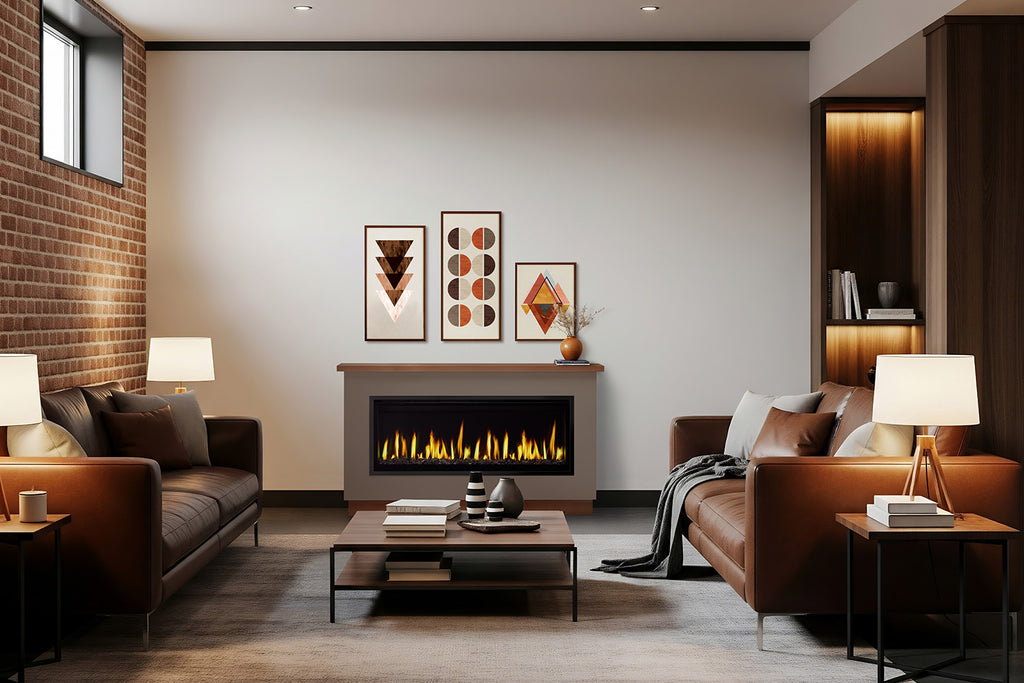 SimpliFire Boyd 68 inch Ready to Finish Mantel Package with Allusion Edge Electric Fireplace