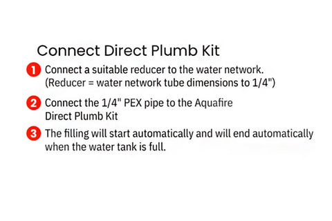 Image of Plumb Kit for Aquafire Water Vapor Fireplace