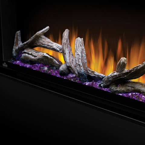 Image of Napoleon Alluravision 100-inch Wall Mount Electric Fireplace - Deep - Linear - NEFL100CHD - NEFL100CHD1-Electric Fireplaces Depot