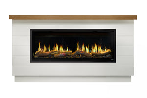 SimpliFire Boyd 78'' Modern Farmhouse Allusion Edge Electric Fireplace Mantel Package