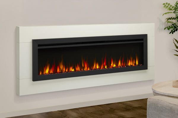 SimpliFire Crestline 71 Electric Fireplace Wall Mount Mantel