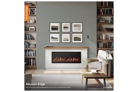 Image of SimpliFire Allusion Edge Smart Virtual Digital Electric Fireplace Boyd