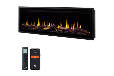 Image of SimpliFire Allusion Edge 60" Virtual Wall Mount / Recessed Linear Electric Fireplace