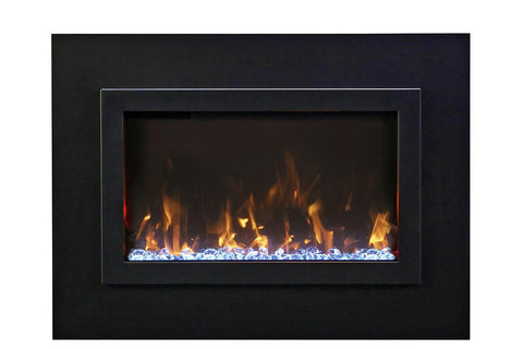 Image of Amantii Traditional Bespoke 38 Inch Built-In Indoor Outdoor Smart Electric Firebox Insert TRD-38-BESPOKE