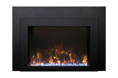 Image of Amantii Traditional Bespoke 38 Inch Built-In Indoor Outdoor Smart Electric Firebox Insert TRD-38-BESPOKE