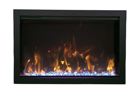 Image of Amantii Traditional Bespoke 44 Inch Built-In Indoor Outdoor Smart Electric Firebox Insert TRD-44-BESPOKE