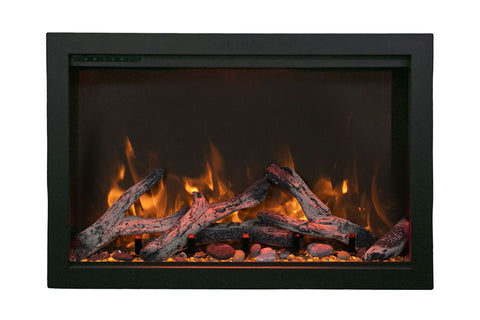 Image of Amantii Traditional Bespoke 44 Inch Built-In Indoor Outdoor Smart Electric Firebox Insert TRD-44-BESPOKE