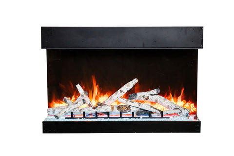 Image of Amantii Tru View Bespoke 45-inch 3-Sided View Built In Indoor Outdoor Smart Electric Fireplace -TRV-45-BESPOKE