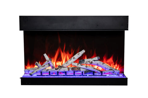 Image of Amantii Tru View Bespoke 45-inch 3-Sided View Built In Indoor Outdoor Smart Electric Fireplace -TRV-45-BESPOKE