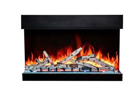 Image of Amantii Tru View Bespoke 45-inch 3-Sided View Built In Indoor Outdoor Smart Electric Fireplace -TRV-45-BESPOKE