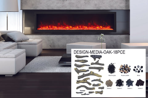 Image of Amantii Panorama 88-in Deep Tall Built-in Indoor & Outdoor Electric Fireplace - Heater - BI-88-DEEP-XT - Electric Fireplaces Depot