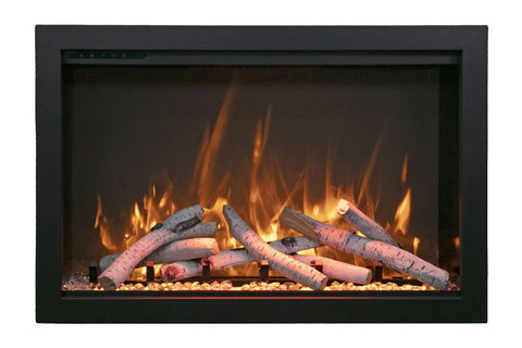 Image of Amantii Traditional Bespoke 44 Inch Built-In Indoor Outdoor Smart Electric Firebox Insert TRD-44-BESPOKE