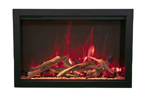 Image of Amantii Traditional Bespoke 48 Inch Built-In Indoor Outdoor Smart Electric Firebox Insert TRD-48-BESPOKE