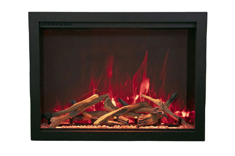 Image of Amantii Traditional Bespoke 48 Inch Built-In Indoor Outdoor Smart Electric Firebox Insert TRD-48-BESPOKE