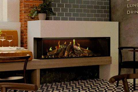 Image of Ambiance Luxus 60" Vitrual Multi-Side View Built-In Electric Fireplace