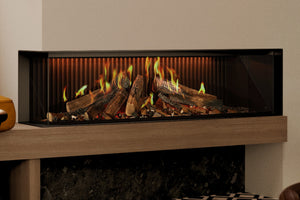 Ambiance Luxus 60" Vitrual Multi-Side View Built-In Electric Fireplace