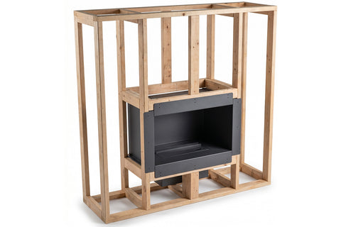 Image of AquafireBox for Aquafire Water Vapor Fireplace - Modular Built In Enclosure AFB-20-32 AFB-40-52 AFB-60-72