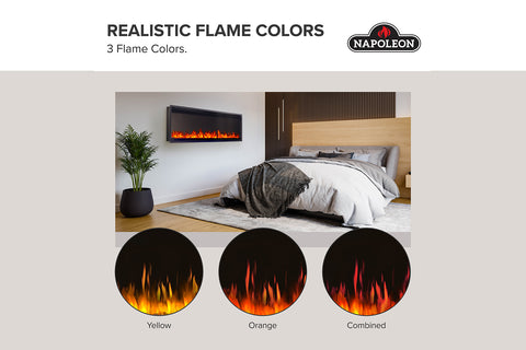 Image of Napoleon Astound SlimMount Smart Wall Mount Recessed Slim Linear Electric Fireplace