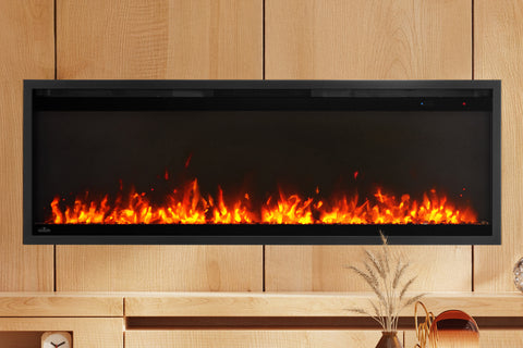 Image of Napoleon Astound SlimMount 50 inch Smart Wall Mount Recessed Slim Linear Electric Fireplace - NEFL50AS