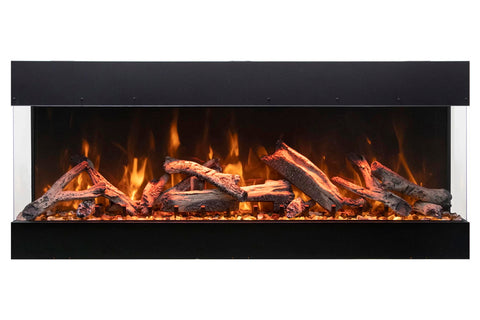 Image of Amantii Tru View Bespoke 3-Sided View Built In Indoor Outdoor Smart Electric Fireplace