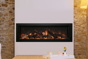 Amantii Panorama 40 inch Deep Built-in Indoor & Outdoor Electric Fireplace – Heater – BI-40-DEEP-OD – Electric Fireplaces Depot