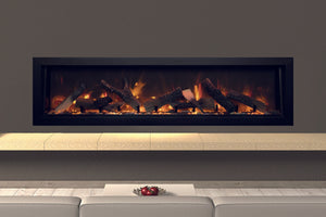 Amantii Panorama 60 inch Deep Built-in Indoor & Outdoor Electric Fireplace – Heater - BI-60-DEEP-OD – Electric Fireplaces Depot