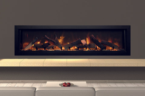 Image of Amantii Panorama 72-inch Deep Built-in Indoor/Outdoor Linear Electric Fireplace