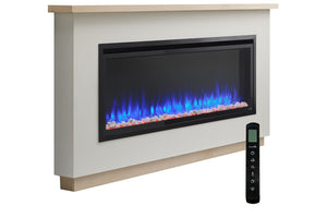SimpliFire Boyd 68'' Ready to Finish Electric Fireplace Mantel Package