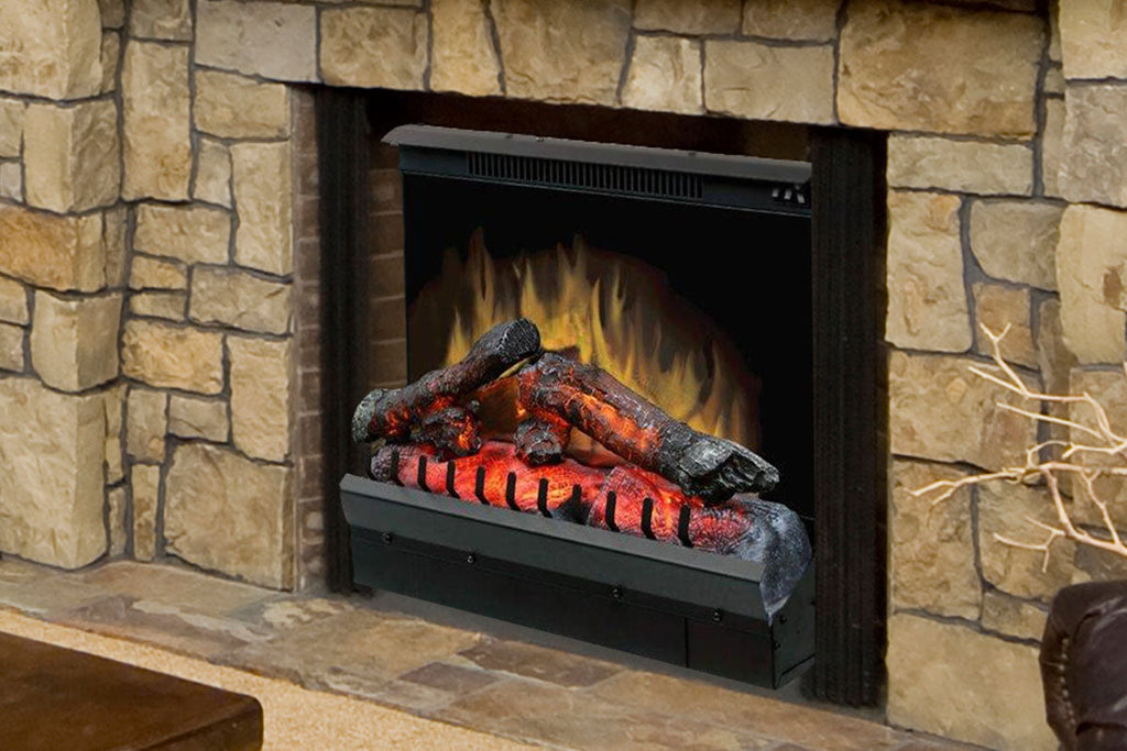 Dimplex 23 Inch Deluxe Electric Fireplace Insert - Log Insert - Heater - DFI23106A - Electric Fireplaces Depot