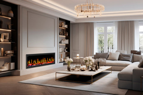 Image of Dynasty Tempo Virtual Linear Recessed Electric Fireplace