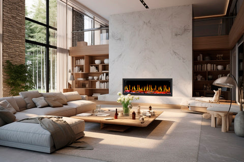 Image of Dynasty Tempo Virtual Linear Recessed Electric Fireplace