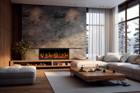 Image of Dynasty Tempo Virtual Linear Recessed Electric Fireplace