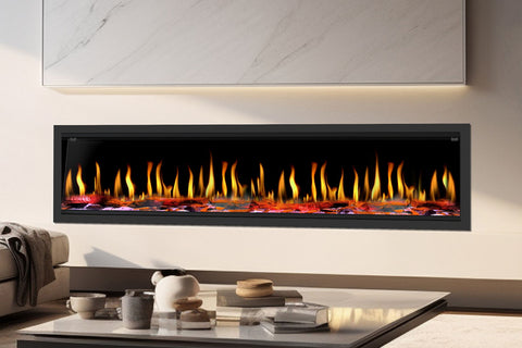 Image of Dynasty Tempo 76 inch Virtual Linear Recessed Electric Fireplace DY-FVX76