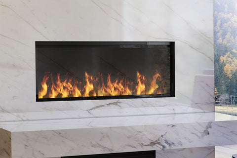 Image of Dimplex Optimyst Linear Water Vapor Built-In Electric Fireplace Water Mist Fireplace with Heater OLF46-AM