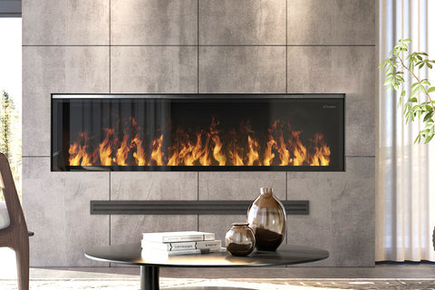Image of Dimplex Optimyst 66 inch Linear Water Vapor Built-In Electric Fireplace - Water Mist Fireplace with Heater OLF66-AM