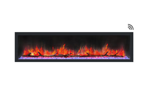 Dynasty Cascade 74'' Recessed Linear Electric Fireplace - BTX Series