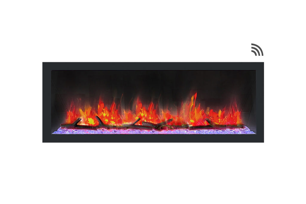 Dynasty Cascade 52-Inch Recessed Linear Electric Fireplace | Wall Mount Electric Fireplace | DY-BTX52 | Electric Fireplaces Depot