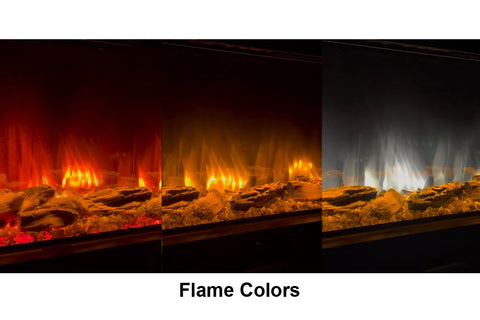 Dynasty Melody 64 Inch 3 Sided 2 Sided Built In Electric Fireplace - DY-BTS60 - Dynasty Fireplaces